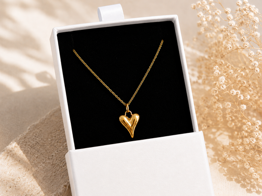 NEVA Herz Kette Gold Produktbild