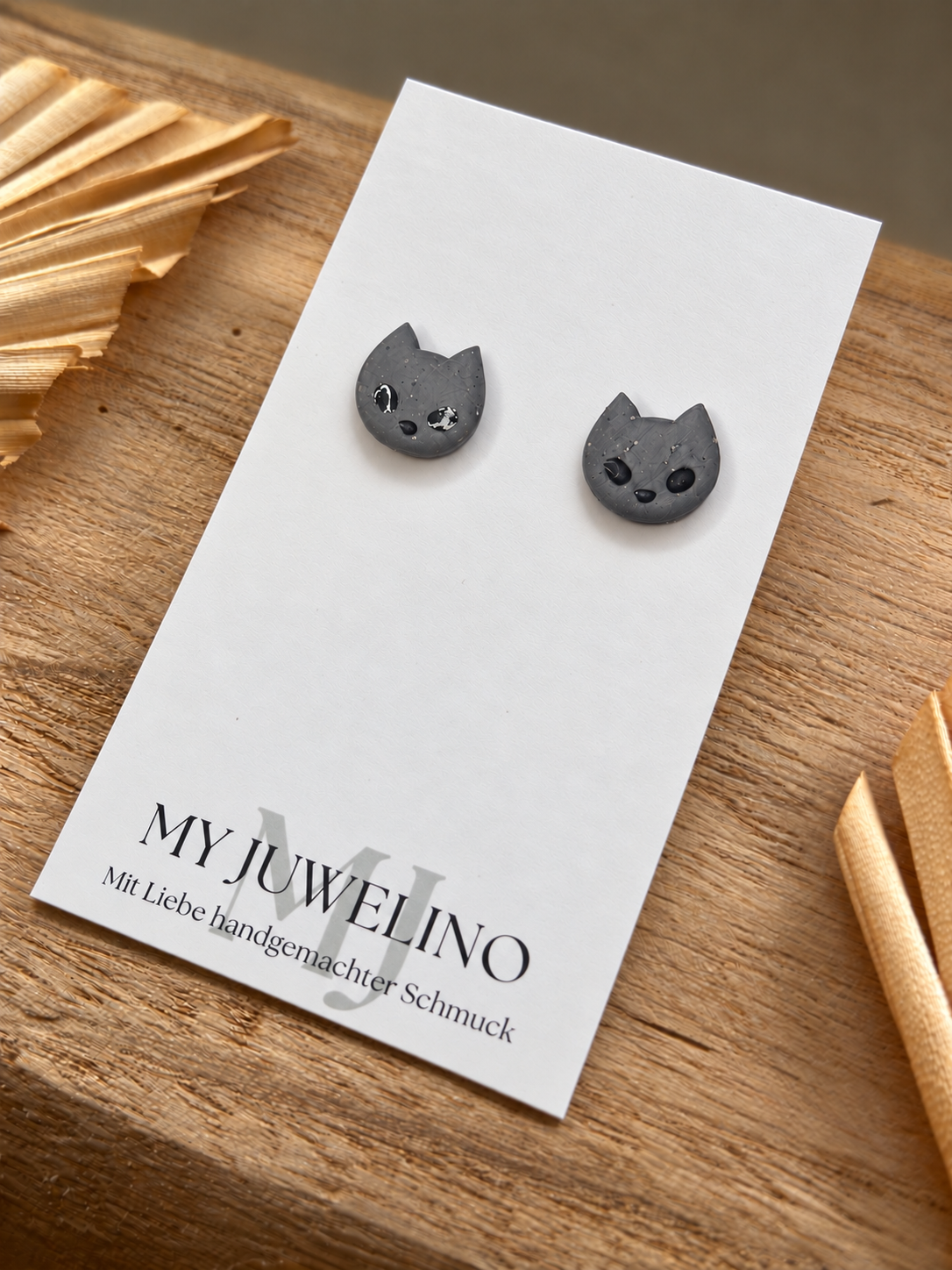 LUNA - Katzen-Ohrstecker